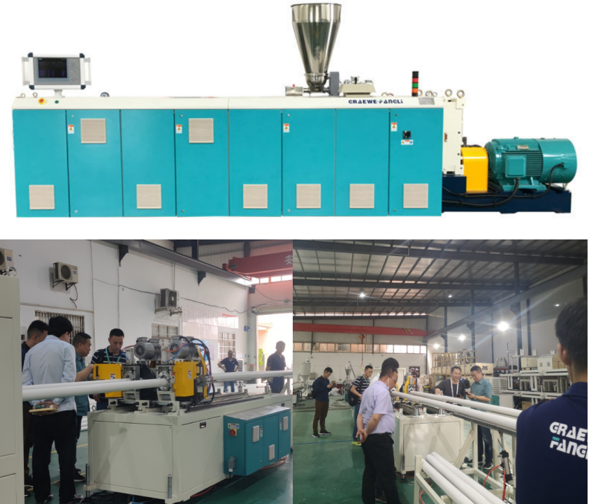 G Series PVC Duo Sta High Speed ​​& High Efficiency Pipe extrusionem Lineam (PVC-U 75G-2)