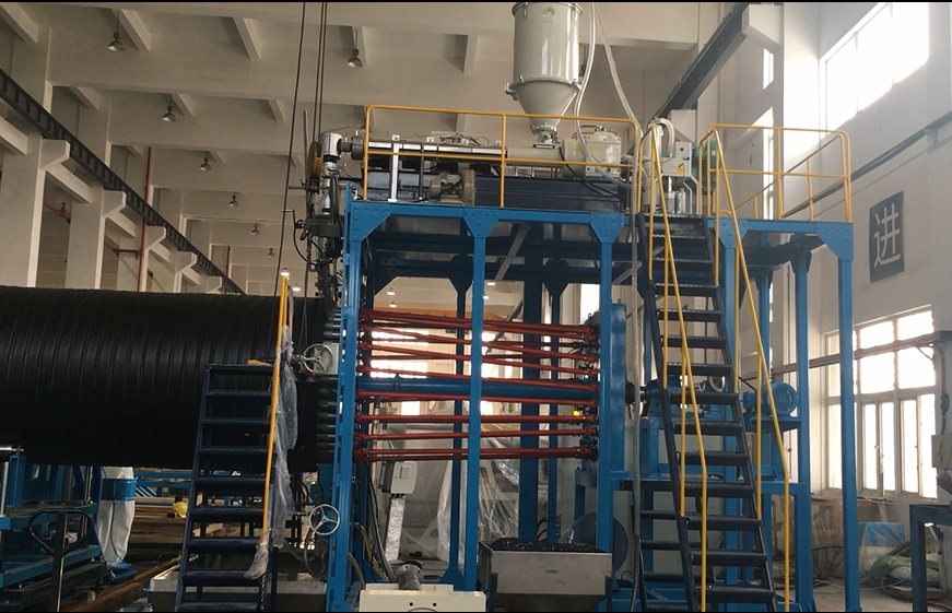 Productio Magnae Diametri HDPE Winding Pipe