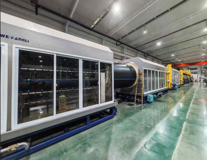 Clavis puncta pro Satus Equipment et Productio Technologiae PE Pipes cum magnis diametris supera 2000mm